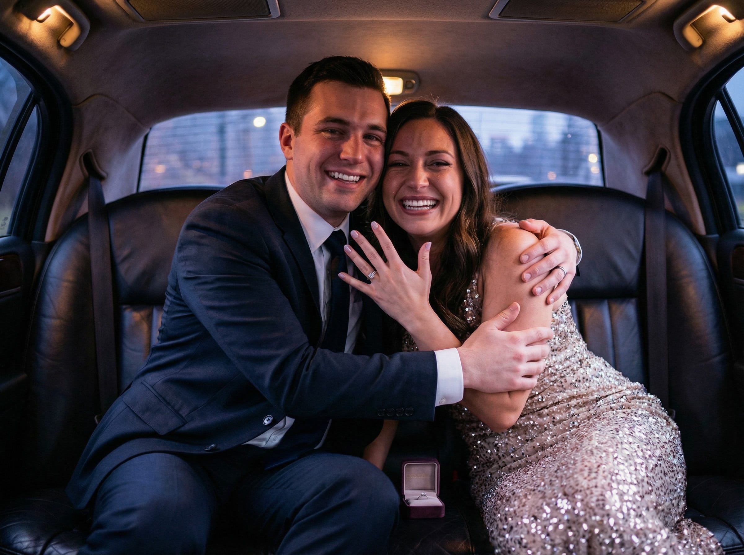 Limo for wedding proposal chicago