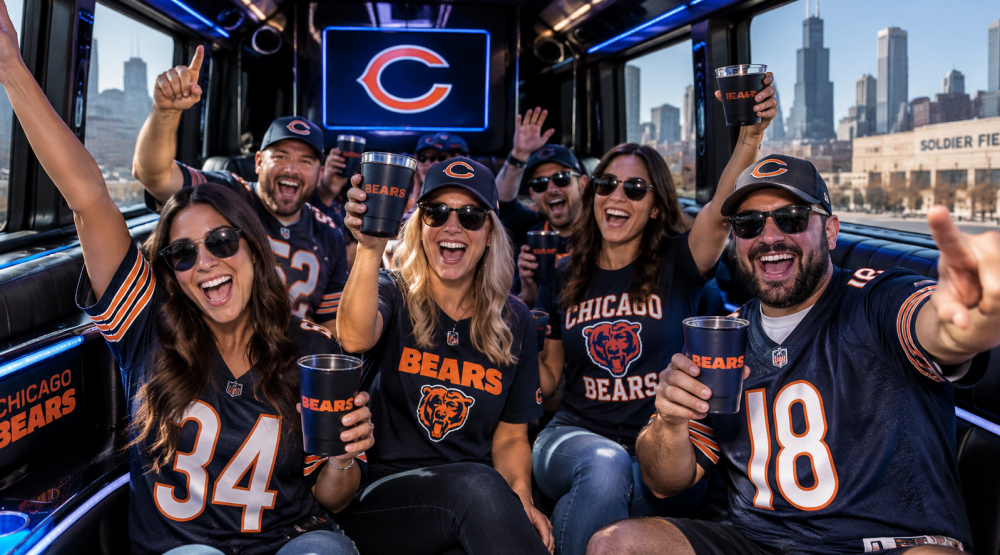 Chicago Bears Party Bus Transportation